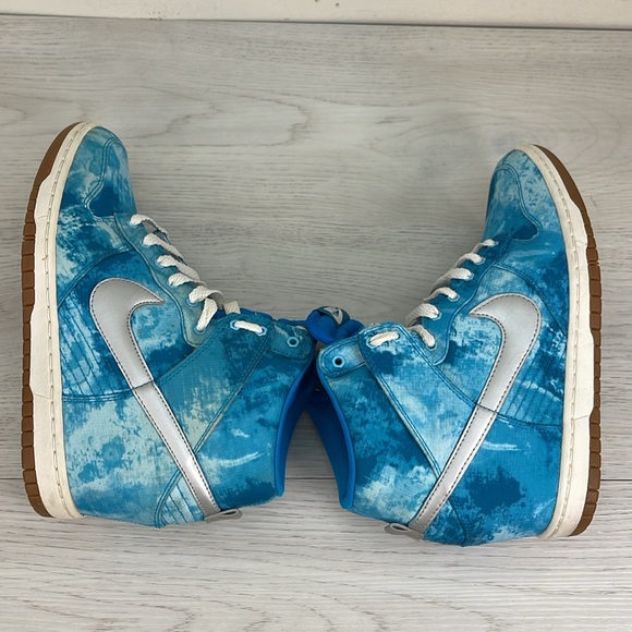 Nike Dunk Sky Hi Wedge Clearwater Tie Dye-Women 9 - Picture 11 of 14